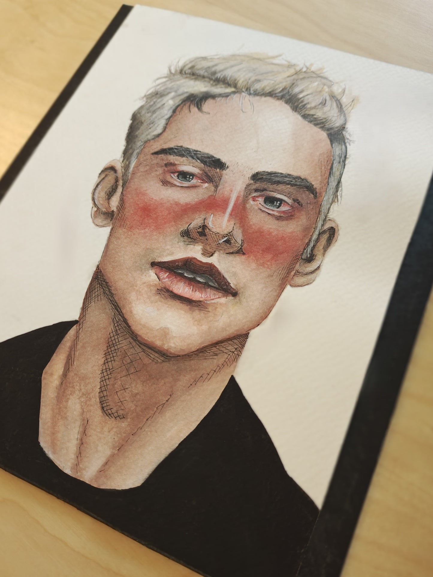 Blushing, 8x10 Inch Original