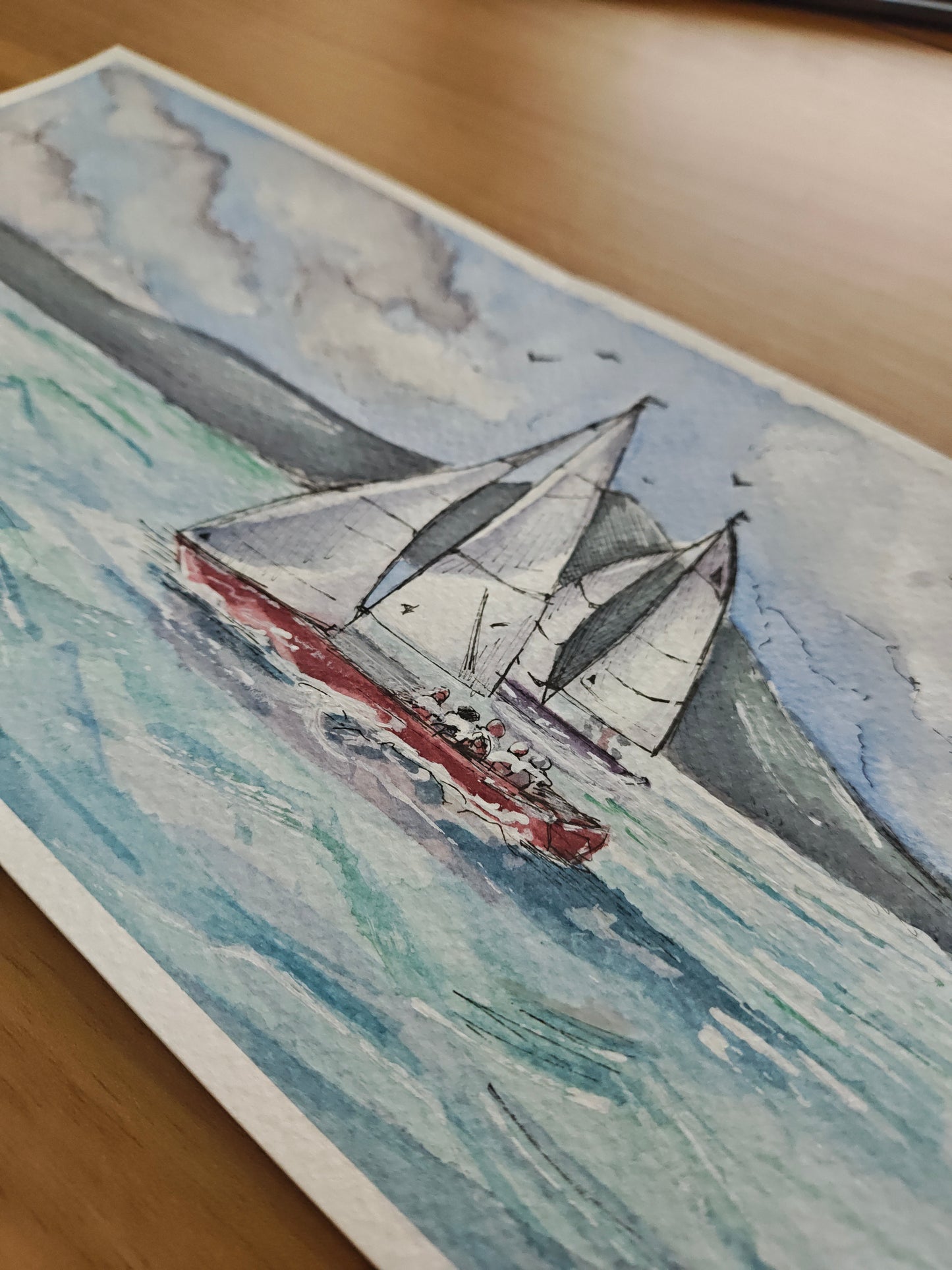 Sailing, 11x6 Inch Original